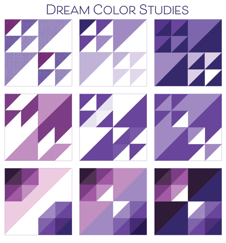 Moda Blockheads3 Dream by Sherri McConnell in Purple Colorstudies