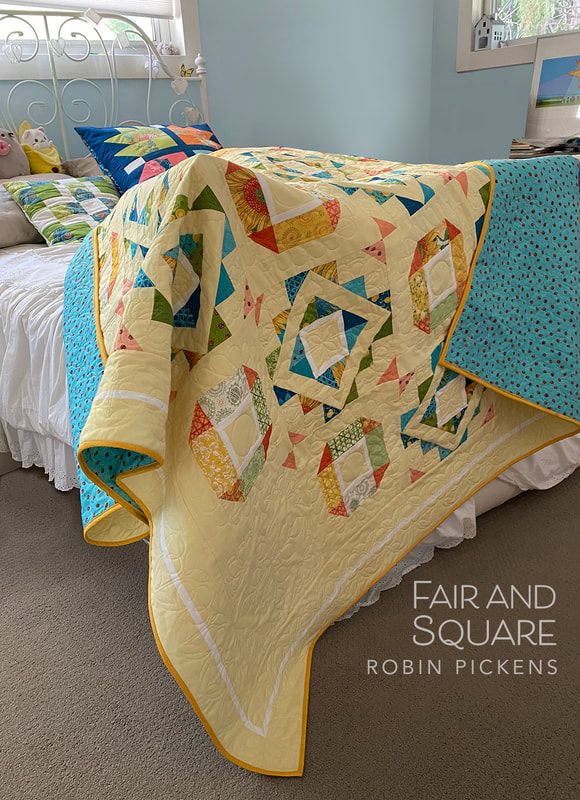 Fair and Square by Robin Pickens in Solana with ladybug backing