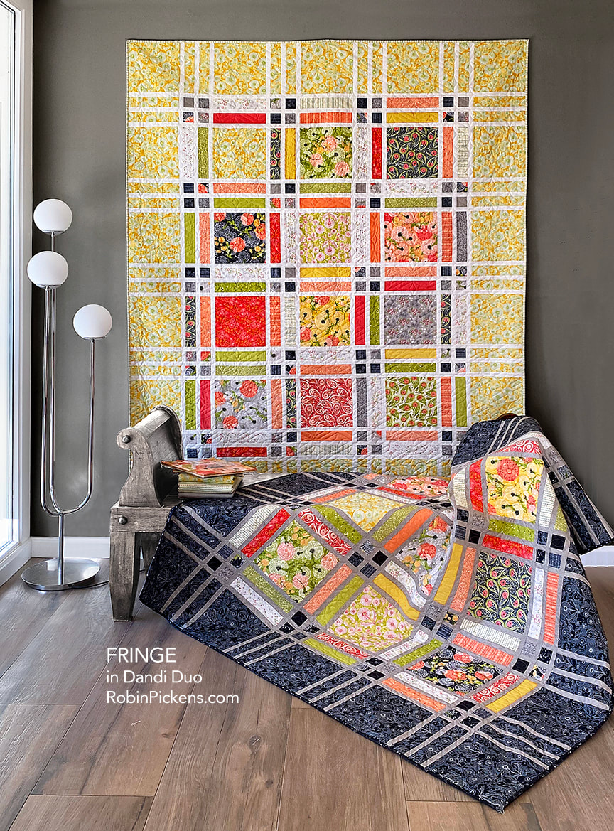 Fringe quilt in Dandi Duo from Robin Pickens main cover