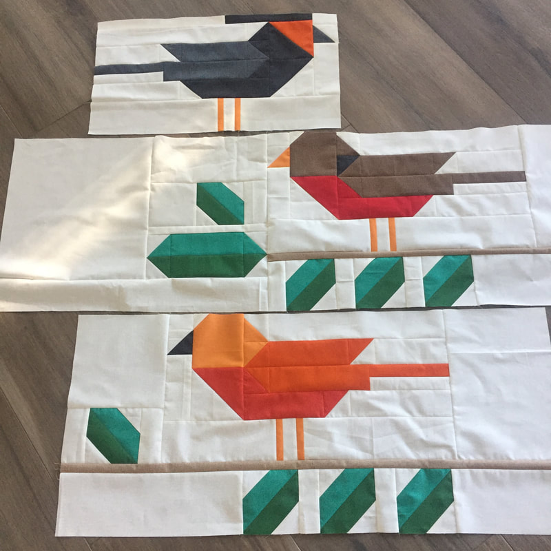 BIRD TALK quilt by Robin Pickens in Thatched fabrics by Moda