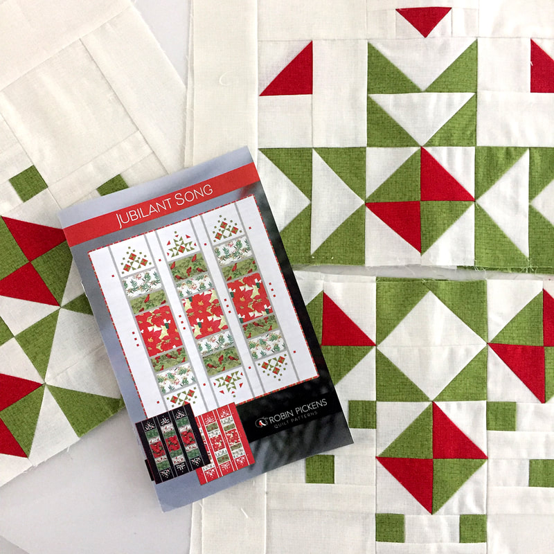 Jubilant Song Quilt Pattern by Robin Pickens HST blocks