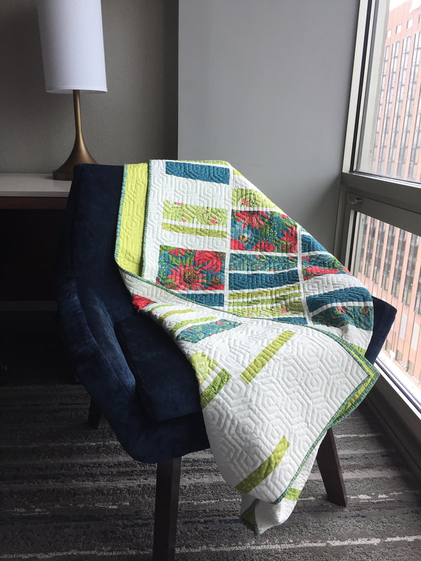 Tokyo Terrace quilt in Painted Meadow by Robin Pickens
