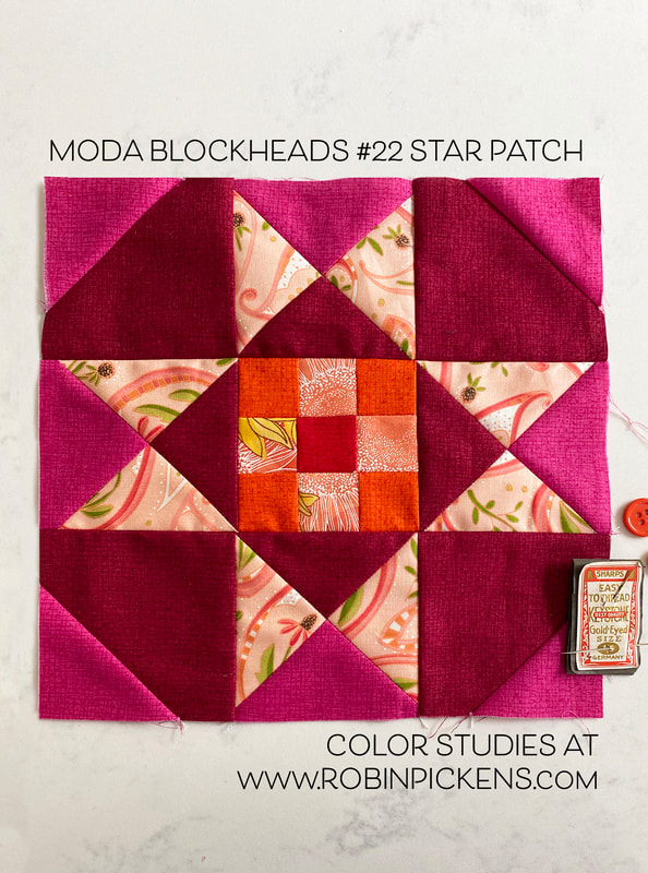 Moda Blockheads 22 Star Patch in Robin Pickens fabrics