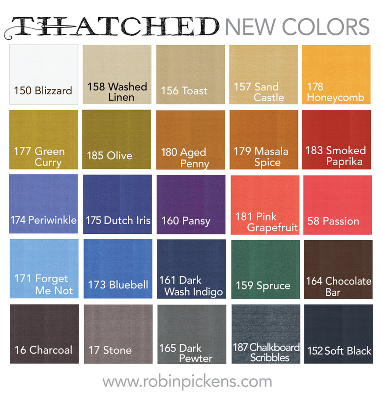 Moda THATCHED NEW COLORS Quilt Fabric By-The-12-Yard by Robin Pickens 48626 16 Charcoal