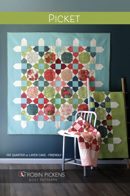 Picket quilt by Robin Pickens