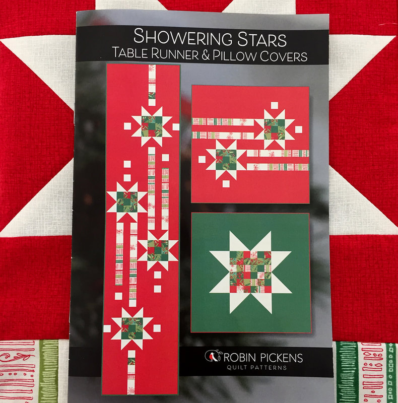 Showering Stars Table Runner and Pillow Cover Quilt Pattern