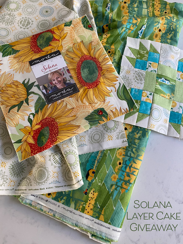 Solana Layer Cake and Robin Pickens quilt block- Bear Cubs Campfire