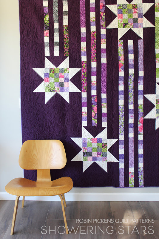 Showering Stars quilt by Robin Pickens Sweet Pea
