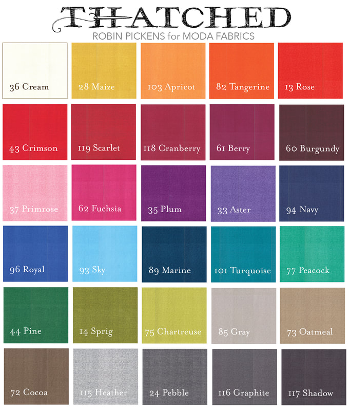 Thatched by Robin Pickens for Moda Color Chart