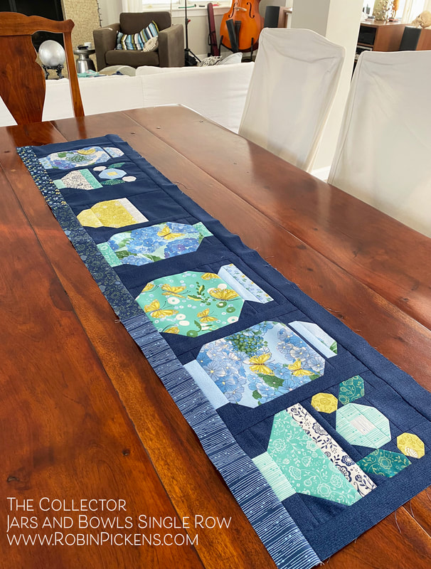 The Collector table runner idea from Robin Pickens