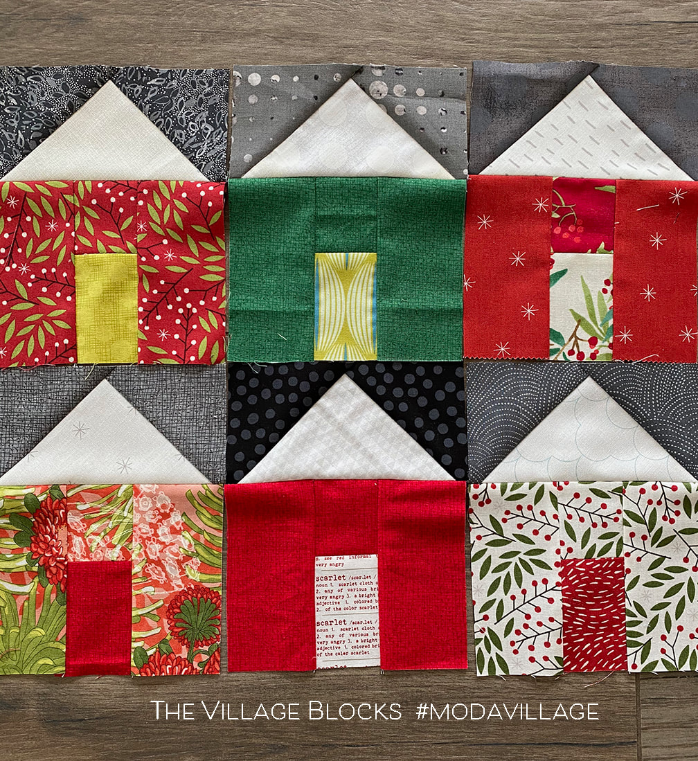 Details about   CHRISTMAS WALL HANGING W/ TOY FABRIC BACKING A VILLAGE CHRISTMAS DEB STRAIN MODA 