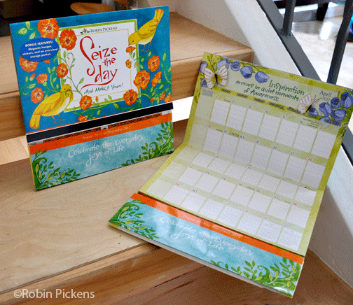 Seize the Day calendars Robin Pickens 2012 formats
