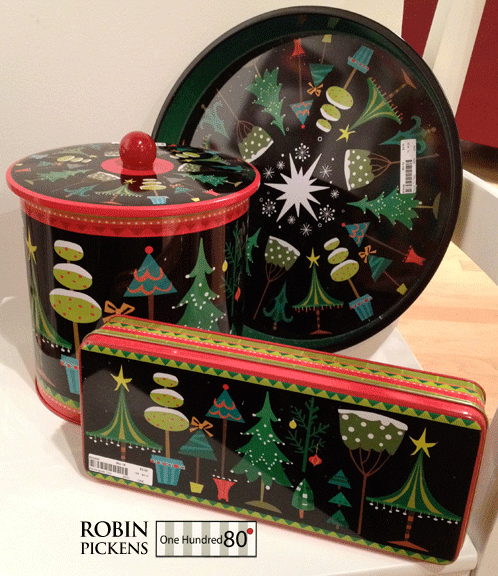 Robin Pickens Christmas Ornaments 180degrees tins