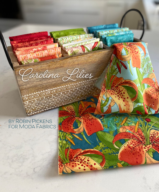 Carolina Lilies Robin Pickens Moda Fabrics box2