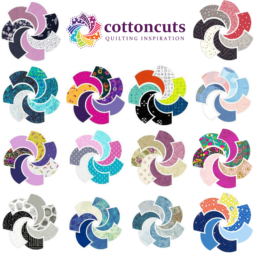 Cotton Cuts Mystery Puzzle Quilt colorways