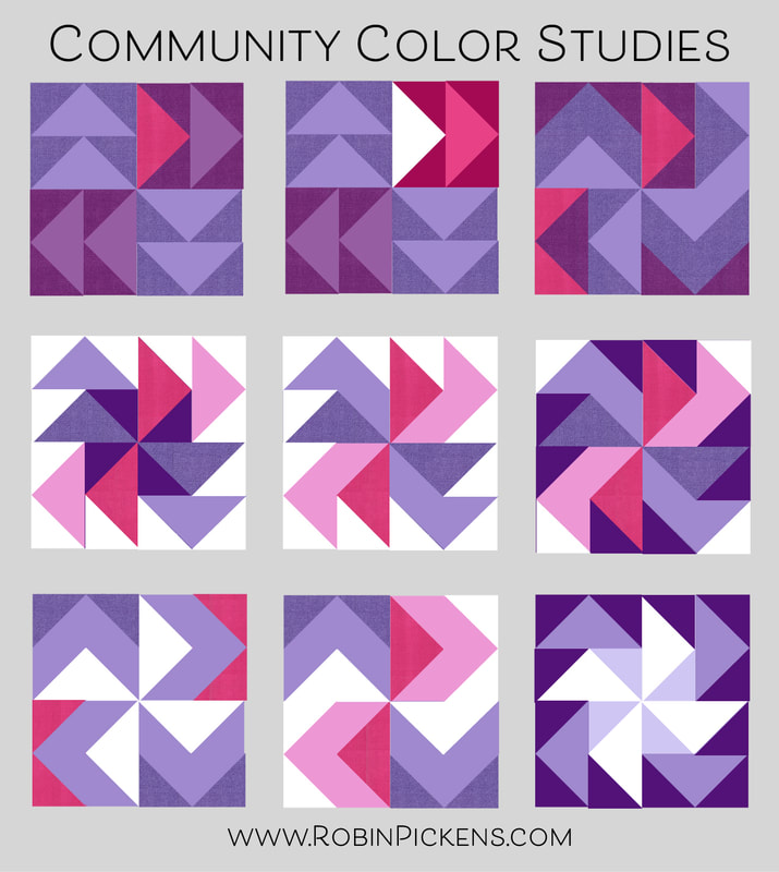 Community Quilt Block Color Study - Moda Blockheads3
