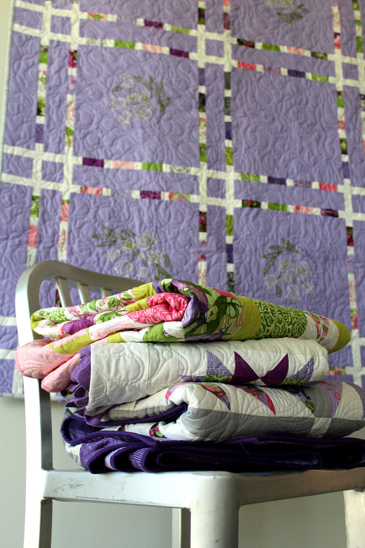 Sweet Pea & Lily quilts by Robin Pickens
