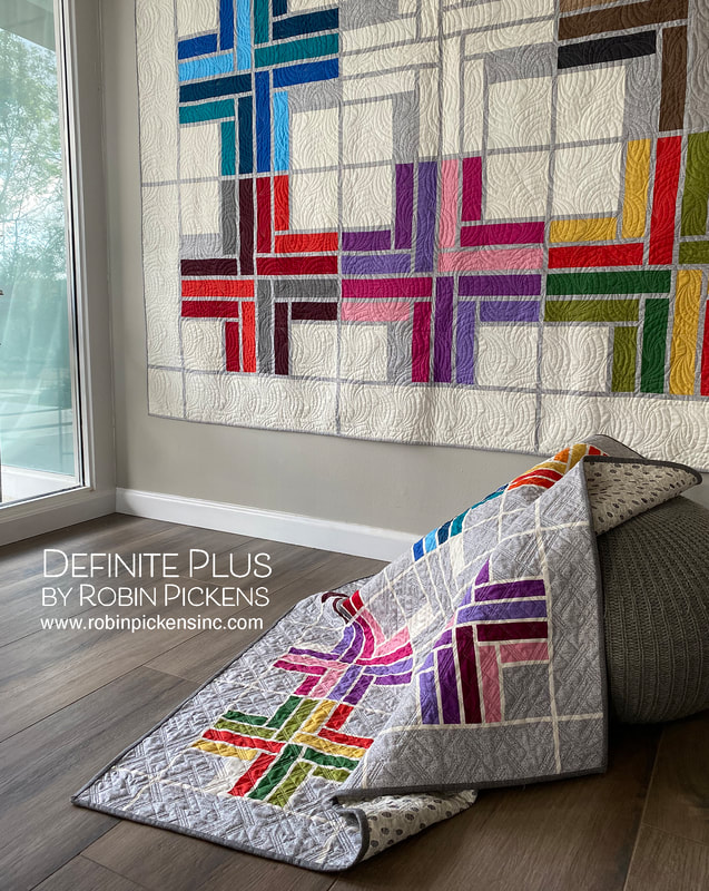 Definite Plus quilts in Thatched by Moda Fabrics and Robin Pickens