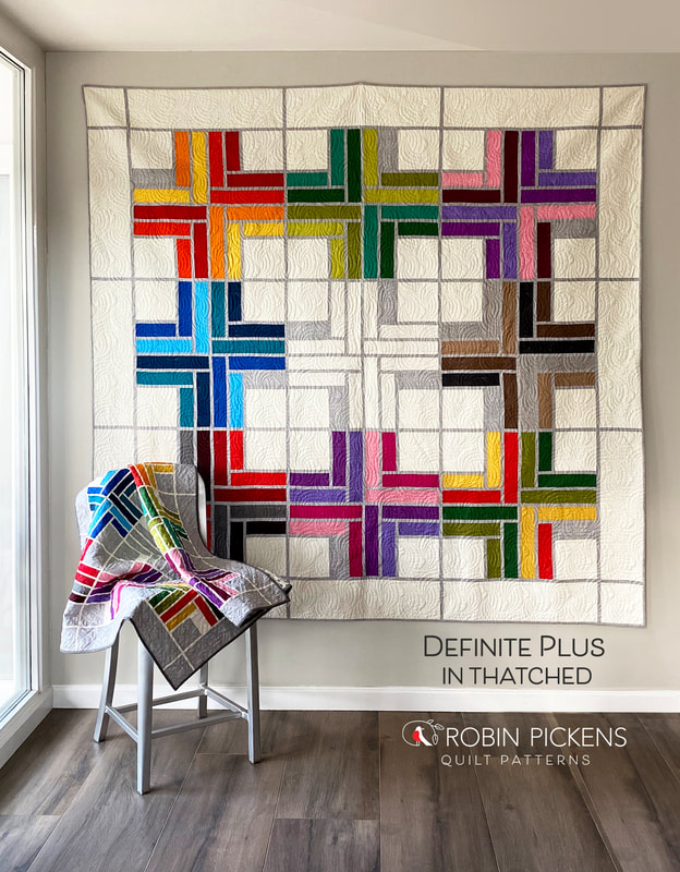 Definite Plus quilt by Robin Pickens in Thatched