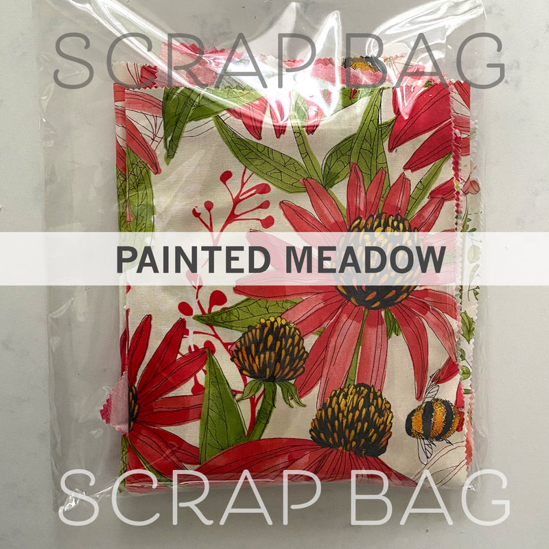 Robin Pickens fabric- Painted Meadow Scrap bags