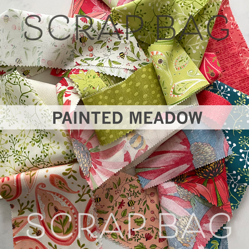 Robin Pickens fabric- Painted Meadow Scrap bags