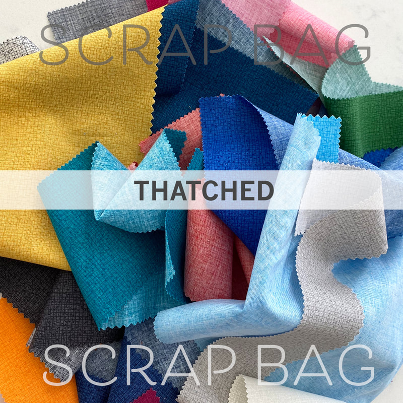 Robin Pickens fabric- Thatched scrap bags