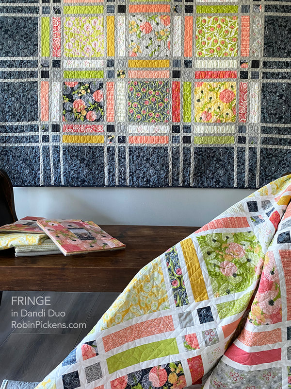Fringe quilt in Dandi Duo from Robin Pickens