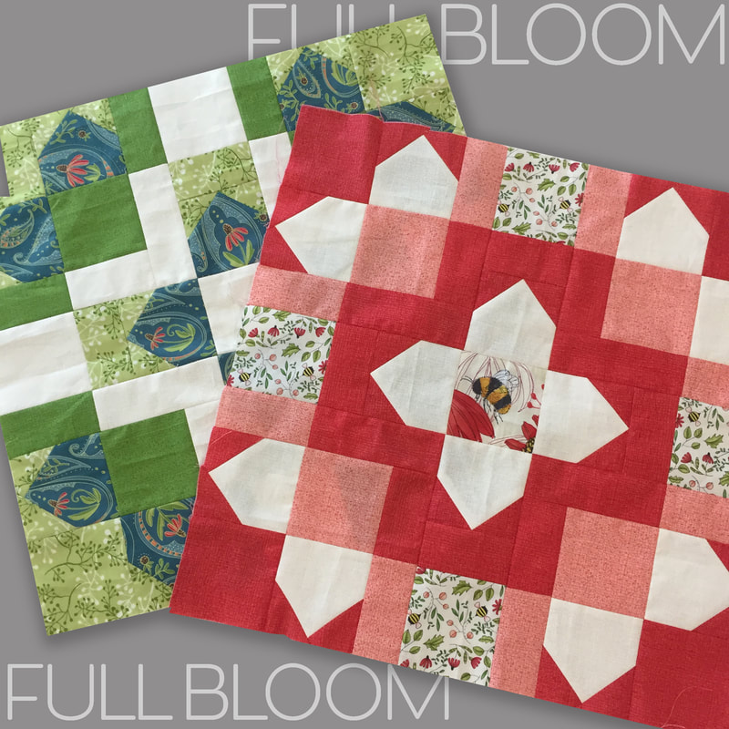 Full Bloom 18 inch blocks by Robin Pickens