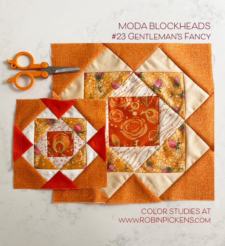 Gentleman's Fancy for Moda Blockheads with Robin Pickens fabric duo