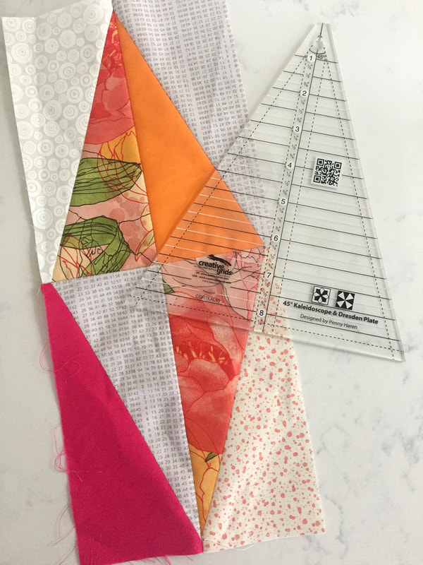 Creative Grids Kaleidoscope Ruler Harlequin quilt