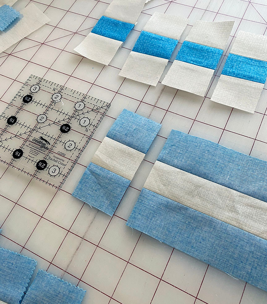 subcutting strips for quilting