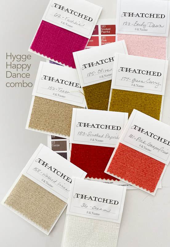Thatched Moda fabric Hygge Happy colors
