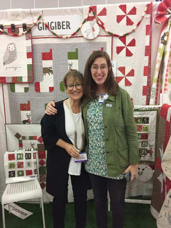 Robin Pickens and Stacie Bloomfield at Quilt Market