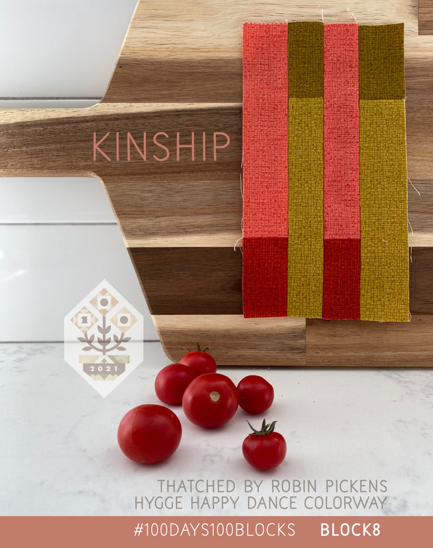 Kinship Fusion Sampler in Thatched Robin Pickens block 8