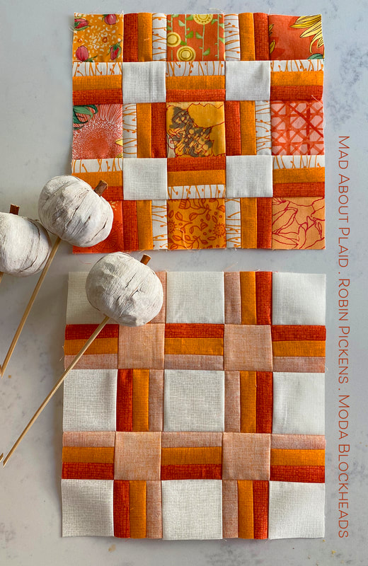 Mad About Plaid by Robin Pickens in Thatched and scrappy quilt blocks