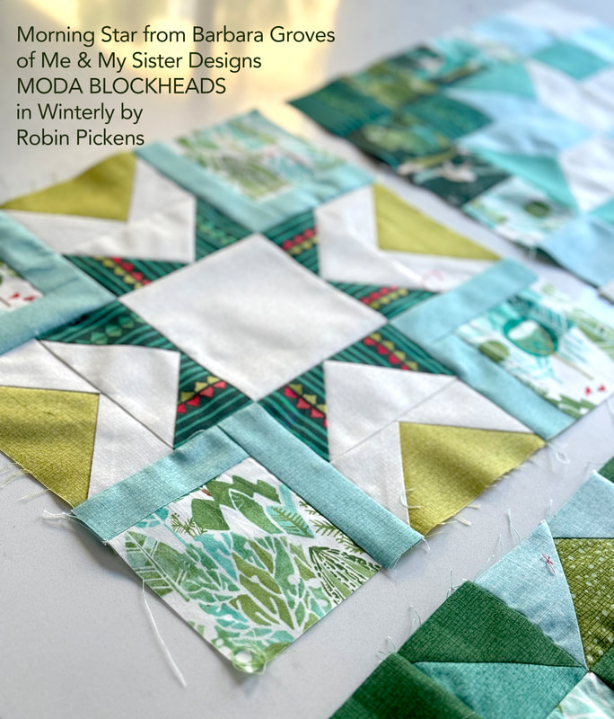 Moda Blockheads quilt blocks3 in Winterly Robin Pickens