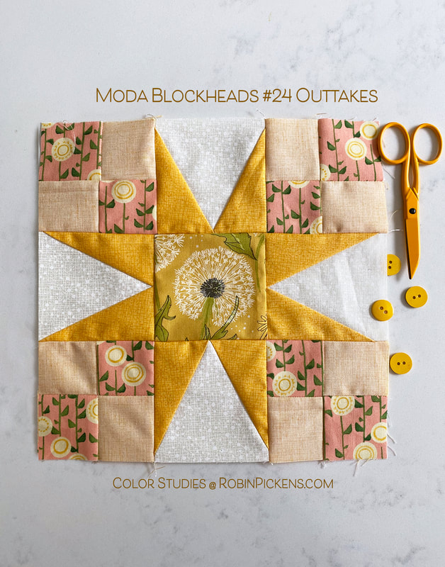 Moda Blockheads #24 Outtakes in Robin Pickens fabrics