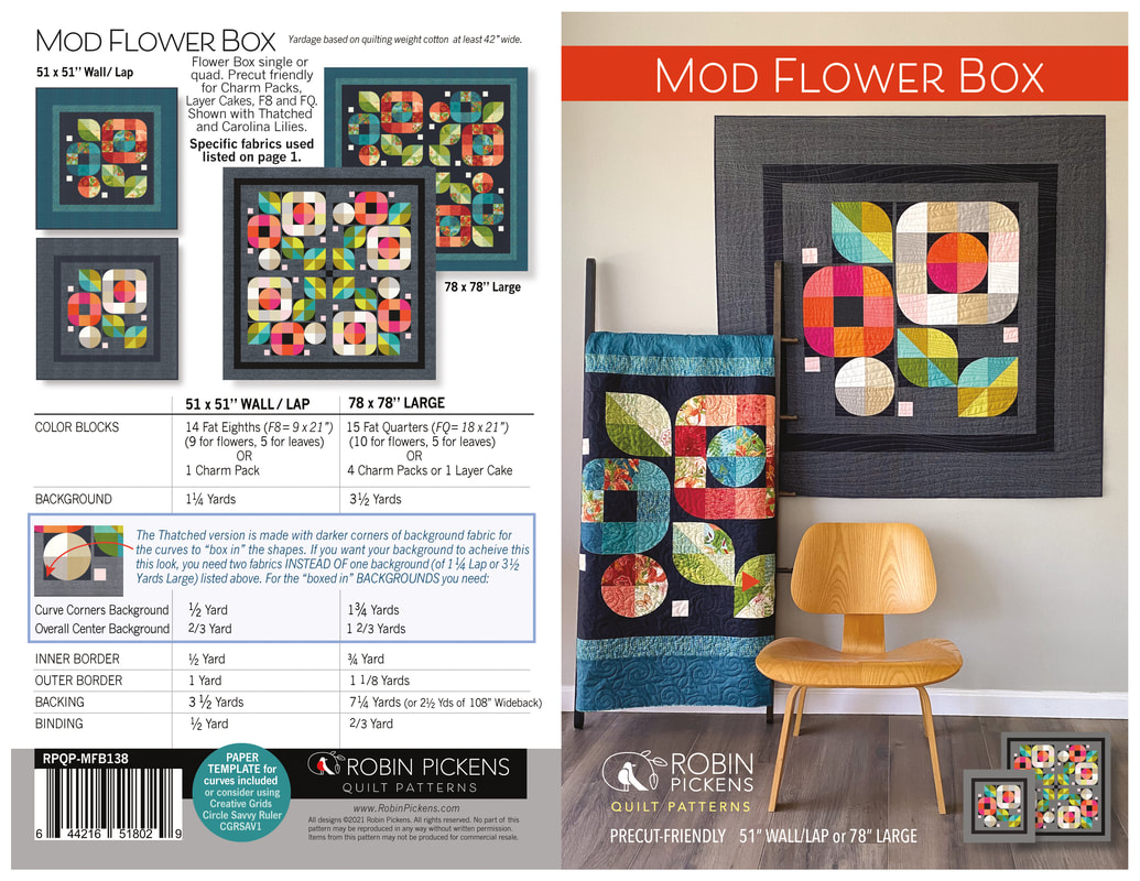 Mod Flower Box Quilt Pattern
