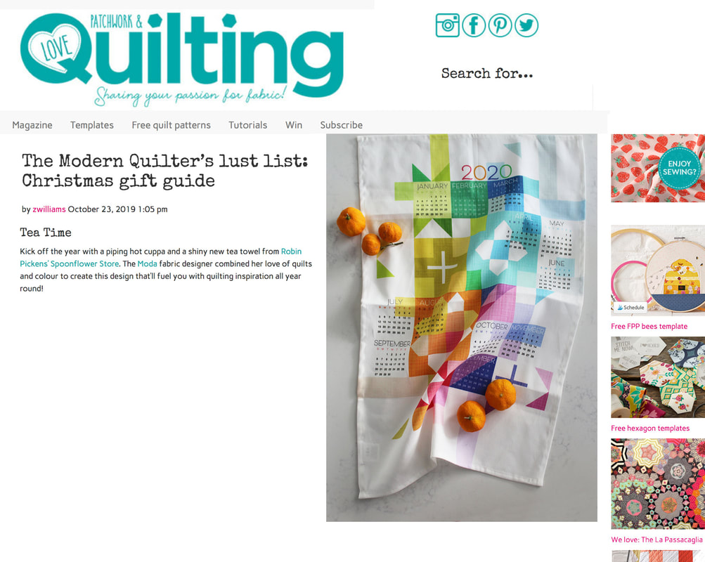 Love Patchwork & Quilting holiday gift guide quilter tea towel