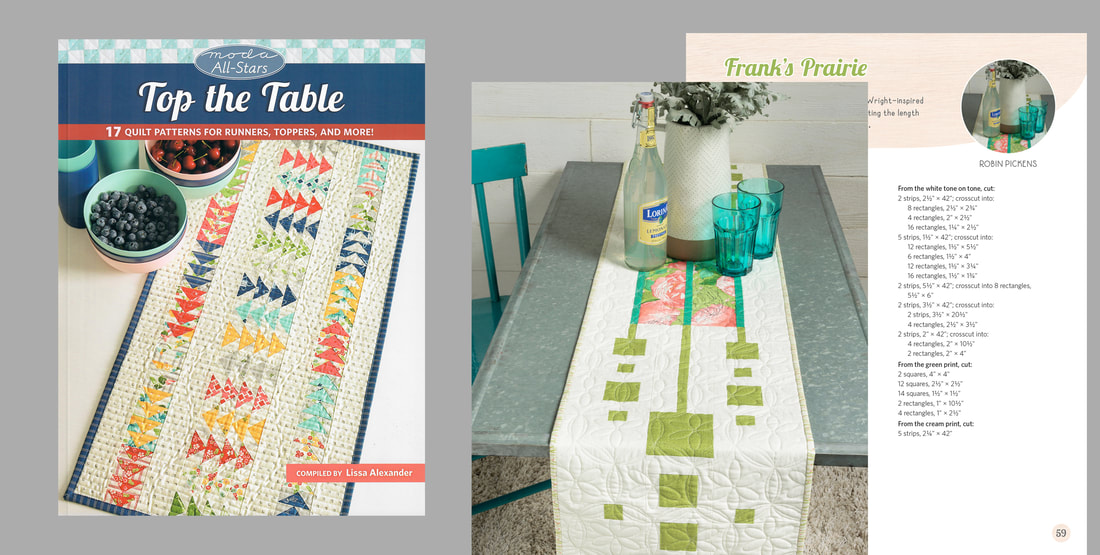 Moda All-Stars Top the Table quilted runner from Robin Pickens