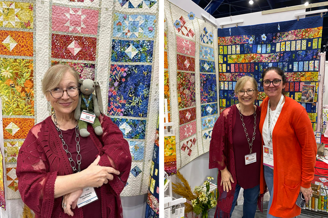 Robin and Pam at Quilt Market 2022
