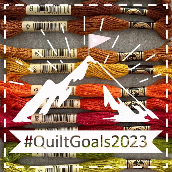 #quiltgoals2023 Sewing Goals 2023 cross stitch