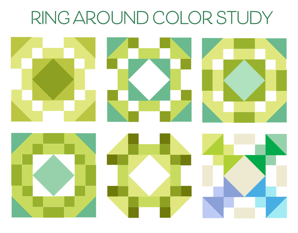 Ring Around block Color Studies