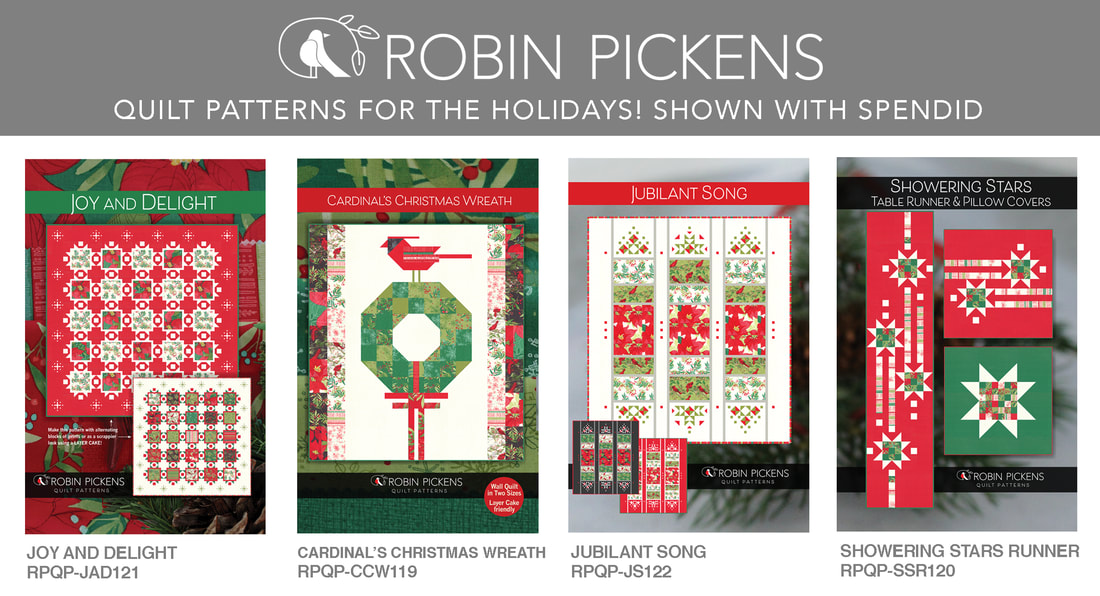 Robin Pickens Splendid Quilt Patterns for Christmas at etsy