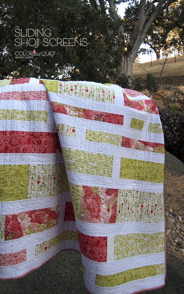 Sliding Shoji Screens by Robin Pickens, easy quilts, quilt in a weekend, Moda