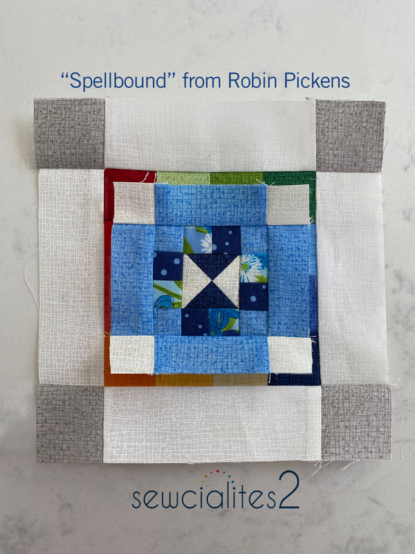 Sewcialites 2 Spellbound Robin Pickens quilt block