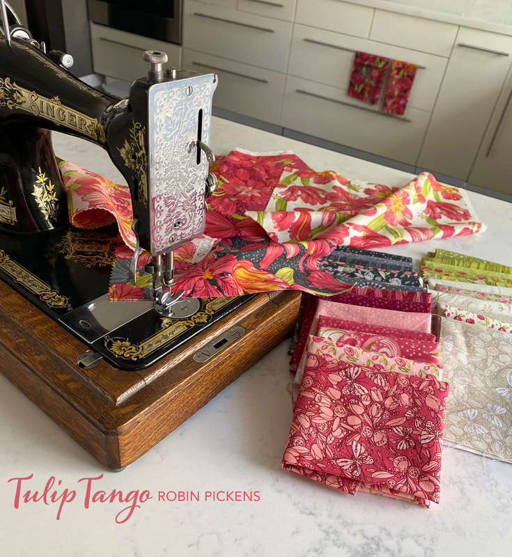 Tulip Tango Robin Pickens Moda Fabric at Singer2