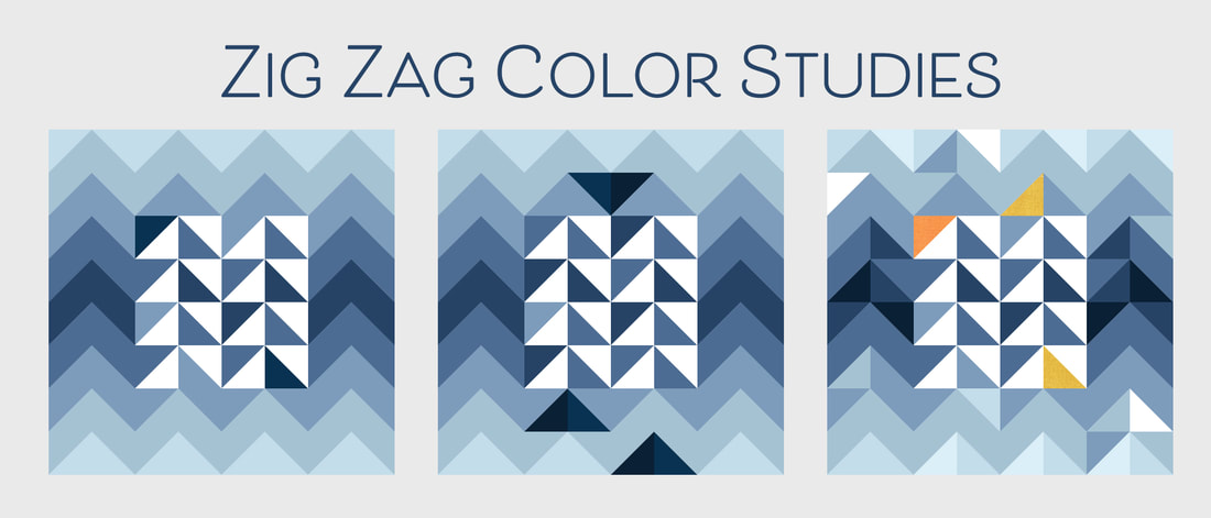 Zig Zags color studies from Robin Pickens